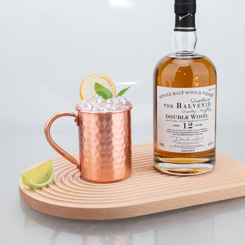 400ml Stainless Steel Moscow Mule Mug Copper Color Cocktail Cup, 1pc