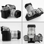 Haoge LH-X50N Bayonet Square Metal Lens Hood for Fujifilm Fuji Fujinon XF 50mm F2 R WR Lens with Metal Cap Kit on X-Pro3 X-T4