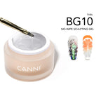 10g CANNI 3D PVC Sculpting Gel Pearly White Clear Non-Stick Hand Easy Shaping Sculpting Carving Soak Off UV LED Nail Manicure