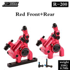 ZOOM Bicycle Hydraulic Brake R200 Road Bike Disc Brake Caliper Ultralight Double Piston PM Brakes Caliper for Shimano SRAM