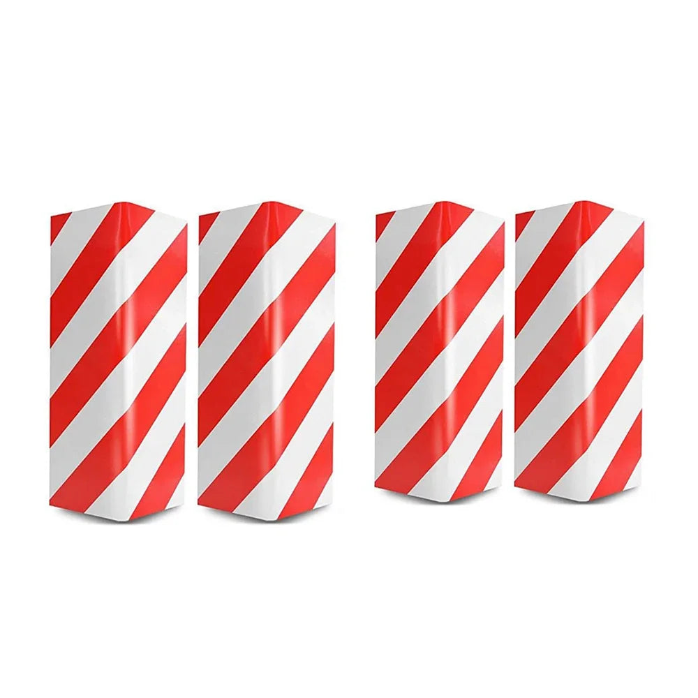 4PCS Garage Wall Protector Car Door Bumper Foam Parking Protector Exterior Anti-collision Adhesive Scratch Adhesive Warning Sign