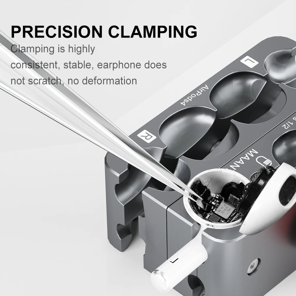 MaAnt Wireless Headphone Fixed Fixture For Airpods Pro 1/2/3/4Shell Disassembly Clamp Earphone Battery Repair Alignment Holder
