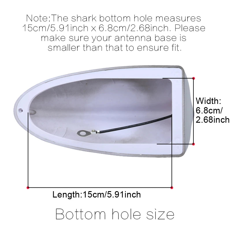 Universal Super Shark Fin Antenna Car Radio Antenna Piano Paint Surface Suitable For Most Models Of Seat/Fiat/Chevrolet/Dodge