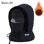 Cold Weather Thermal Balaclava Scarf Winter Windproof Hood Hat Plush Neck Warmer Ski Face Mask for Outdoor Activities