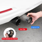For BMW F10 F20 F30 F32 F34 F36 F48 Car Exhaust Muffler Tip Stainless Steel Pipe Chrome Trim Modified Car Rear Tail Throat Liner