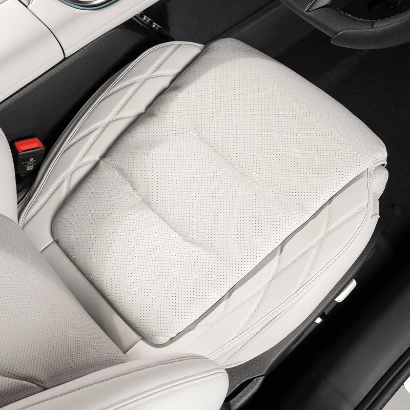New Car Seat Cushion Waist Cushion for Mercedes Benz/BMW/Audi Breathable and Ventilated Nappa Leather All Season Seat Cushion