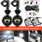 Auxiliary Lights LED Spot Driving Fog Lights for R1200GS F800GS K1600 Universal Motorcycle 40W 6000K Fog Lamps