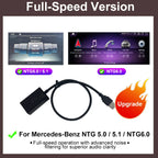 7 Inch Car Screen AUX to USB Adapter for Mercedes Benz NTG 5.0 / 5.1 System Audio Input Output Converter Aux Activator