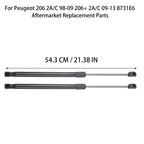 for Peugeot 206 2A/C 98-09 206+ 2A/C 10-09-13 8731E6 2pcs Rear Tailgate Gas Struts