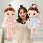 Angel Girl Plush Doll Stuffed Toy with Dress, Blue/Pink/Purple, 45/60/70cm