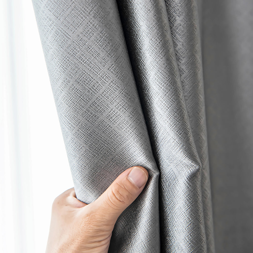 1 piece deluxe no-punch blackout curtains, high blackout portable paste design firm, suitable for bedroom living room kitchen