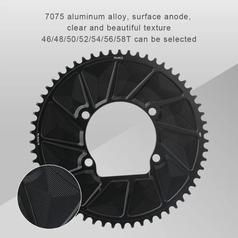 RIRO 110 BCD bike Chainring 46T 48T 50T 52T 54T 56T 58T Road Bicycle Chainwheel 9/10/11/12S for SHIMANO R7000 R8000 R9100