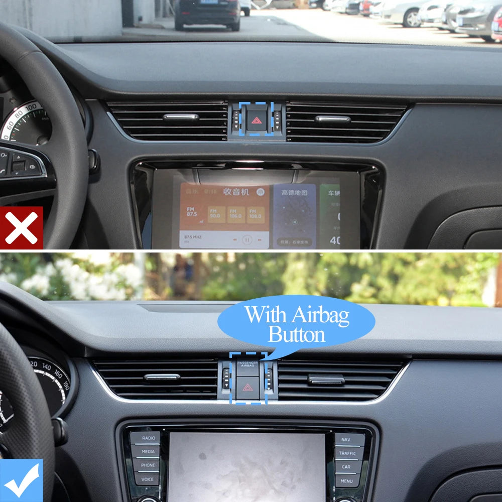 Car Left Right Middle Air Conditioner AC Vent Grille Outlet Panel Cover For For Skoda Octavia 3 A7 5E MK3 2013-2021 5E0820951C