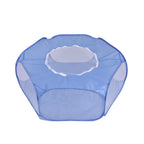 Portable Small Pet Cage Transparent Hedgehog Cage Tent Pet Playpen Open Folding Yard Fence For Dog Hamster Rabbit Guinea Pig