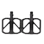 R27 Road Bike Platform Pedals Non-Slip DU Bearing Lightweight Aluminum, Black or Silver