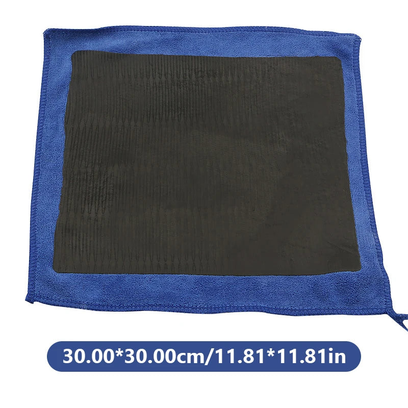 SEAMETAL 30x30cm Car Cleaning Towel Magic Clay Cloth Scratch-Free Car Wash Mud Cloth with Blue Clay Bar Care Towel Washing Tool