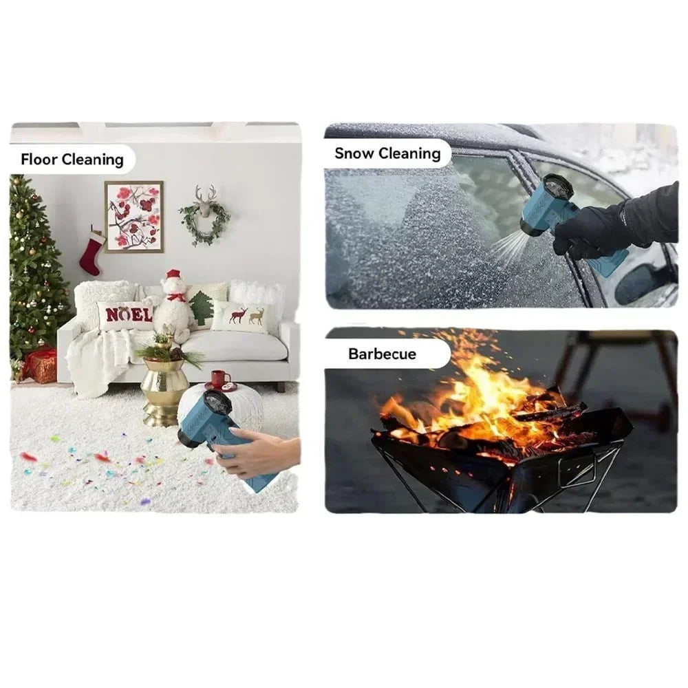 880000RPM Turbo Fan Jet Powerful Air Blower 10000mAh 600g Thrust 70m/s Wind Brushless Duster, vacuum leaf Removal Dryer for car