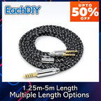 OCC Mixed OFC Twisting Nylon Earphone Cable For Onkyo A800 Philips Fidelio X3 Kennerton Jord Headphone LN008704