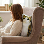Gaslight Gatekeep Girlboss Meowl Pillow Cat Owl Funny Meme Shaped Pillow Brainrot Stuffed Animal Throw Pillow Gen Z Cushion