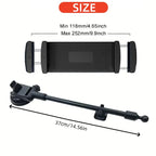 Universal Car Tablet and Phone Mount - Dashboard/Desktop Holder for 4-14 Inch Devices - Hands-Free Viewing and Navigation
