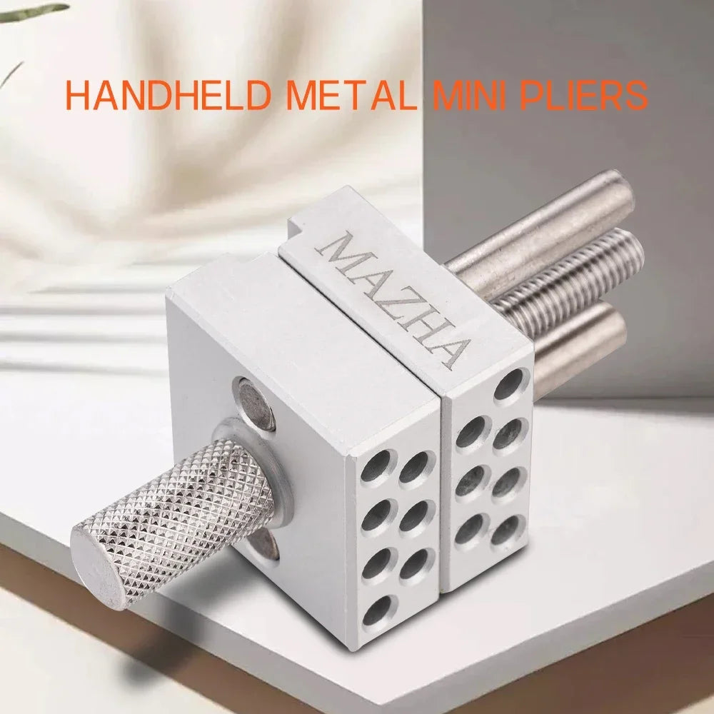 Upgraded Stainless Steel T004 Multi-Function Clamp Vise for Model Making, Crafts, and Remodeling with Bench Pliers Fixture Tools