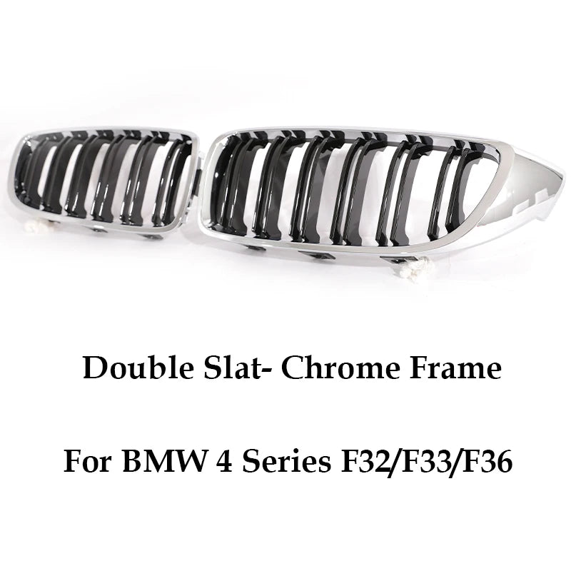 Front Bumper Kidney Gloss Black Carbon Chrome Grill M Color Grille Grill For BMW 4 Series Gran F32 F33 F36 F80 F82 2013-2020