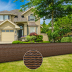 Privacy Fence Screen 120GSM Mesh Shade Net Cover 3.28×19.68ft Effective Shading Fence Panels  with 50 Zip Ties and 10m Rope