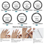 R09 Smart Ring with Charging Case, Heart Rate SpO2 Temp Monitor, 5ATM, Android iOS
