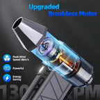 New 130000RPM Turbo Jet Fan Electric Air Duster Adjustable wind speed Turbo Violent Blower Rechargeable with Light Car Cleaning