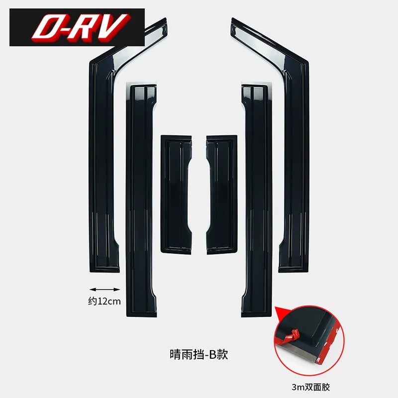 6pcs Car Window Visors Rain Guards for Suzuki Jimny 2023-2024 5-Door, Smoke Tint