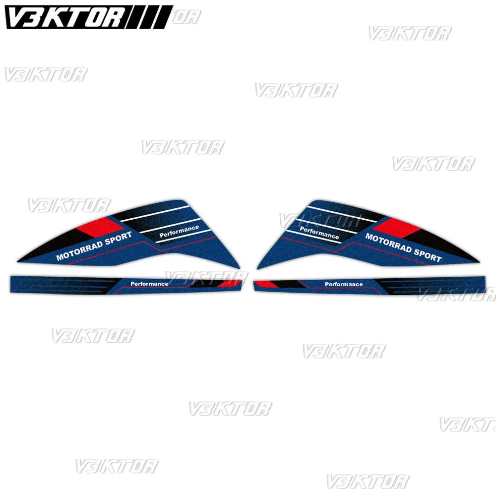 For R1200GS R1250GS ADV Rallye HP4 Trophy Triple Black Motorcycle Handguard Shield Sticker Motorrad Hand Guard Decals