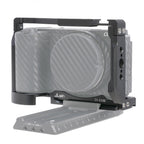 FOTGA ZV-E10 II Camera Cage With Wooden Handle Top Hand Grip Quick Release Plate Cage Kit Protective For Sony ZV-E10 II Camera