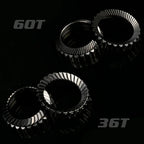 GOLDIX Spiral X-Drive Ratchet 36T/60T Bicycle Hub Ratchet with Wave Spring for 370/350/310/180/160 Hubs