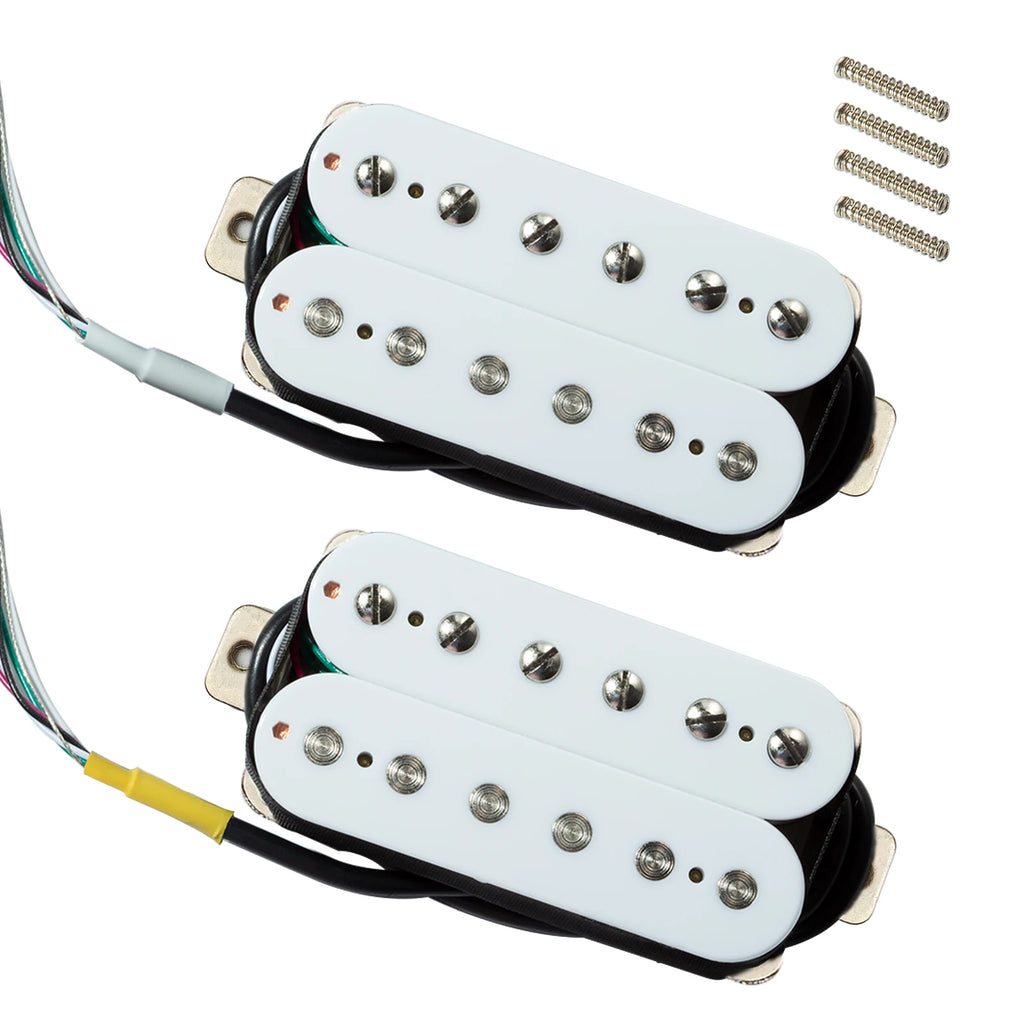Phrilam Pro HH High output Alnico5 6 non &6 adjustable Humbucker Neck/50mm7.6K  Bridge/52mm Pickups8.8/16.5K for Electric Guitar