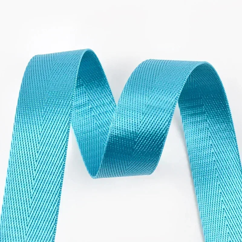 10Meters Meetee 1mm Thick 25mm Nylon Webbing Tape Backpack Strap Band Ribbon Seat Belt DIY Bag Binding Fabric Sewing Accessories