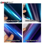 Sparkle Metallic Chameleon Vinyl Wrap Film Roll Purple To Blue Car Adhesive Vinyl Motorcycle Decal Wrapping Car Film Covering