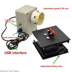 Epoxy Resin Gluing Machine DIY Adjustable 0-50RPM Wire Wrapping Machine Fishing Rod Winding Equipment