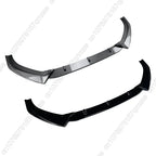 Fit For Audi S3 A3 8V S-line 2017-2020 Saloon / Sportback Maxton Style Front Bumper Lip Spoiler Splitter Diffuser Canards Tuning
