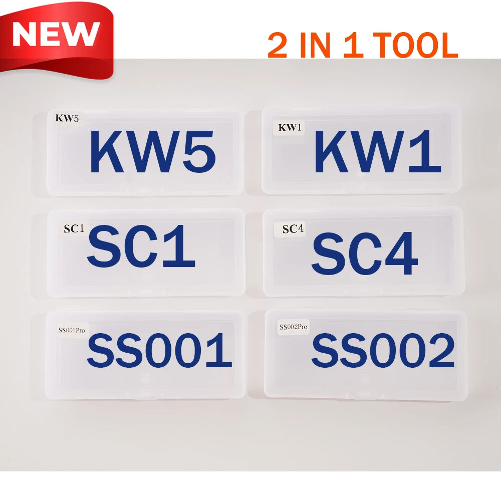 LISHI style 2 IN 1 SC4 SC1 KW5 KW1 KW1-L KW5-L SC1-L M1MS2  pick&decoder locksmith tool for auto car key