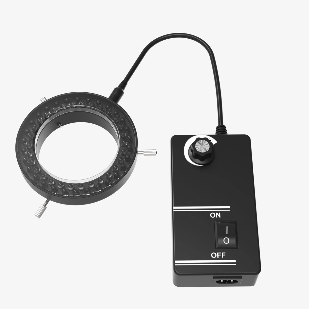 Kailiwei Microscope LED Ring Light Illuminator, Adjustable 144 LED, 110-220V (Plug Options)