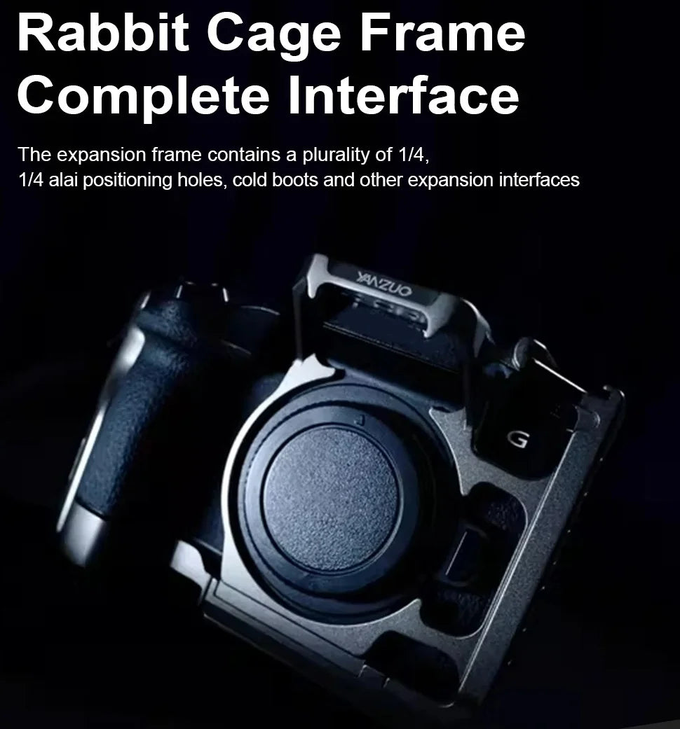 YANZUO Aluminum alloy Cage Camera Cage For Panasonic LUMIX G95 G95D G97 Camera G95 Expansion Metal Frame