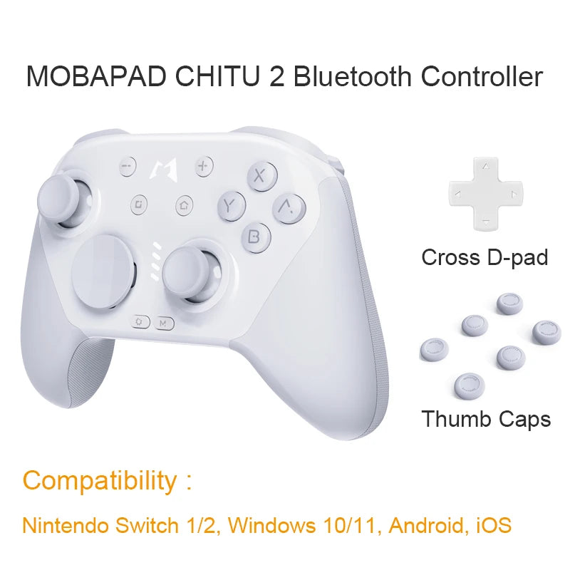MOBAPAD CHITU 2 HD Mechanical Controller Glossy, TMR Sticks for Nintendo Switch, PC, iOS/Android