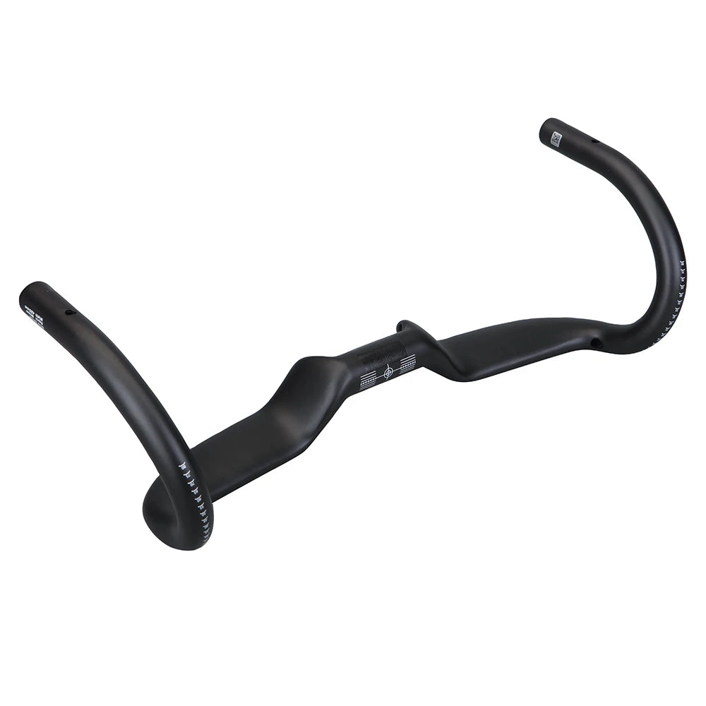 2024 Gravel handle 14 ° Carbon Bicycle Handlebar Aero Handlebar Drop Lift Road Bike Handlebar Internal cable Fixed tooth track