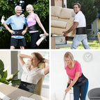 AOLIKES Lower Back Brace Lumbar Support Belt with 6 Stays Anti-Skid Breathable, Size L