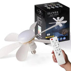 30W/40W Ceiling Fan with Remote Control LED Light Fan E27 Base, Intelligent Silent Ceiling Fan for Bedroom and Living Room