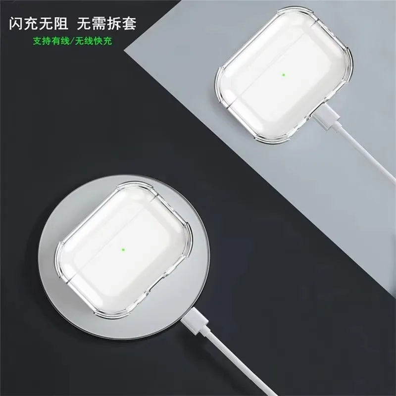 Clear Case For AirPods Pro 3 with Lanyard Keychain & Cleaning Kit Soft TPU Shockproof Protective Case Cover For AirPods Pro 3
