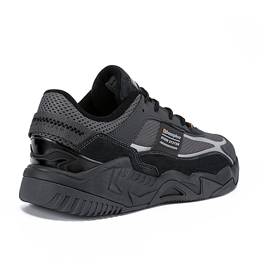 Baasploa Men Walking Sneakers New Fashion Leather Waterproof Comfortable Shoes Male Casual Non-Slip Wear-Resistant Tenis Sh