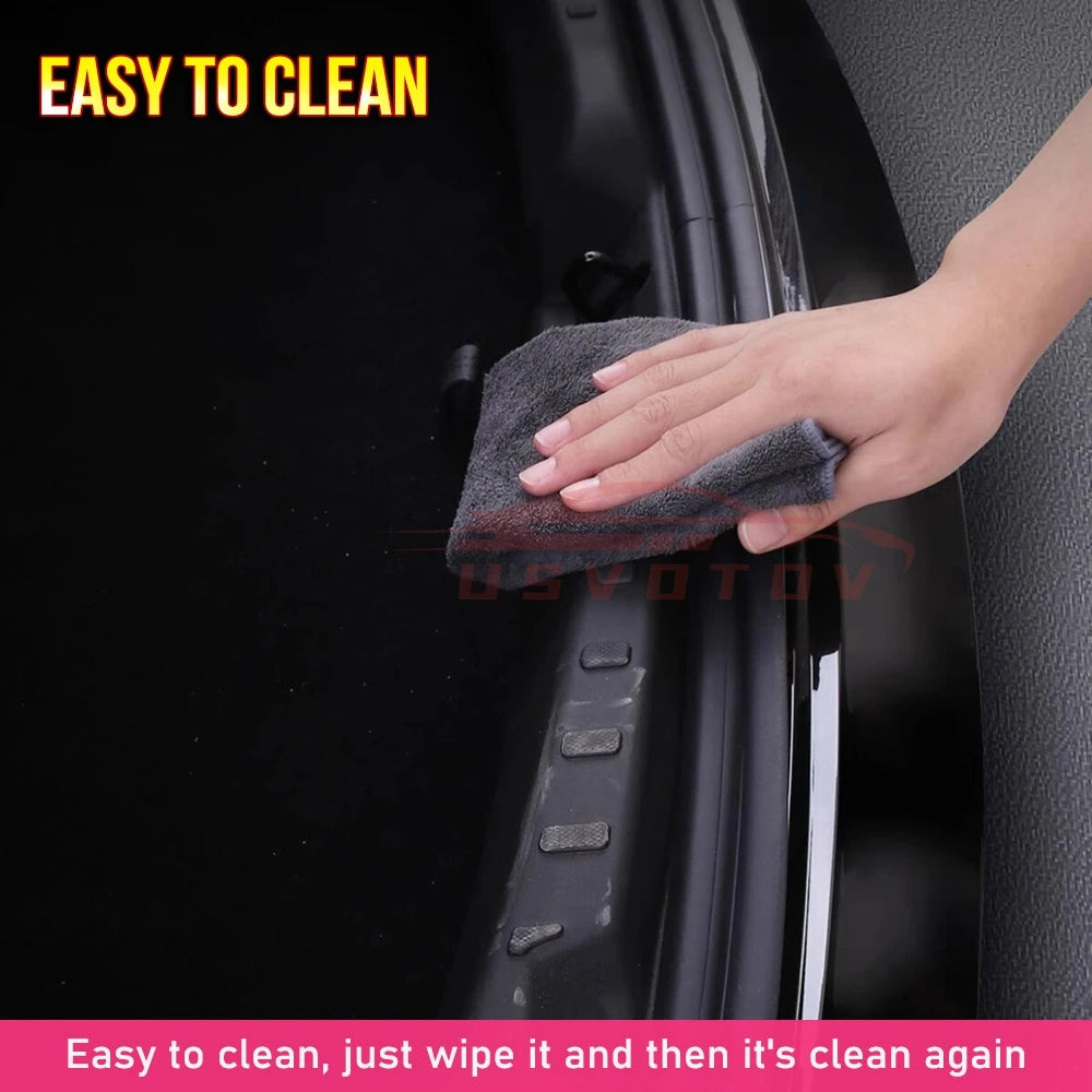 For Tesla New Model 3 Highland 2026-2024 Trunk Threshold Strip TPE Mats Sill Guard Rear Cargo Anti Scratch Protector Accessories