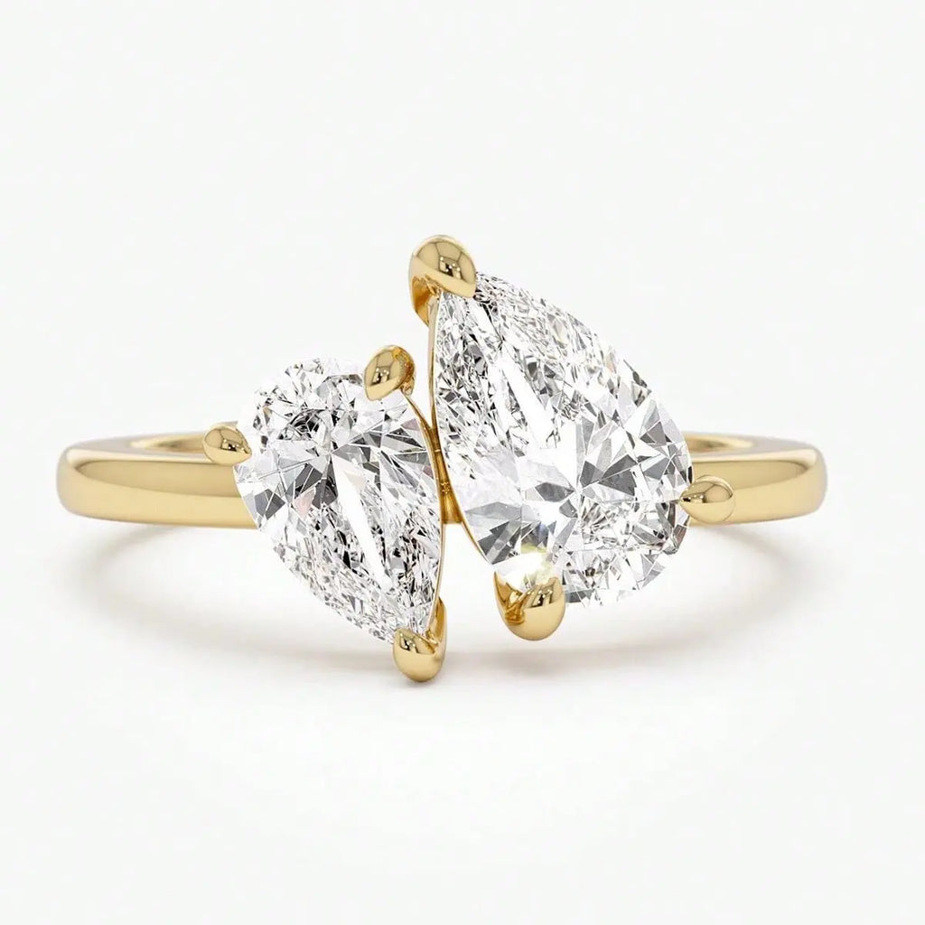 925 Sterling Silver Simplicity Classic Zircon Water Drop Ring For Women Engagement Wedding Luxury High Quality Fine Jewelry