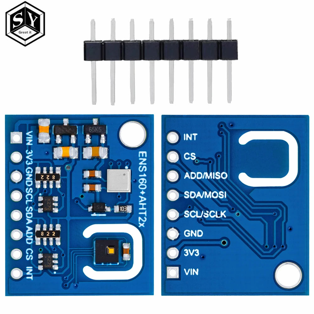 ENS160+AHT21 CARBON Dioxide CO2 eCO2 TVOC Air Quality And Temperature And Humidity Sensor Replace CCS811 For Arduino